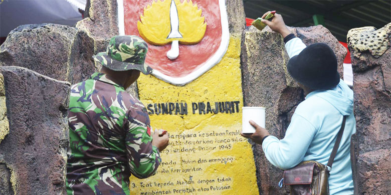 Menjelang kunjungan kerja Pangdam Pangkalan Kodim Demak Disulap Bersih Dan Rapi