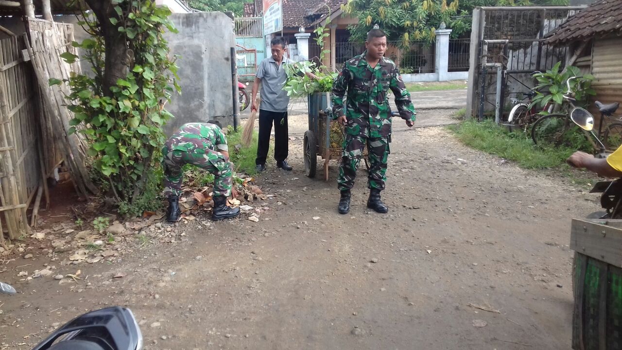 Koramil Wedarijaksa Bersama Muspika Gelar Karya Bakti