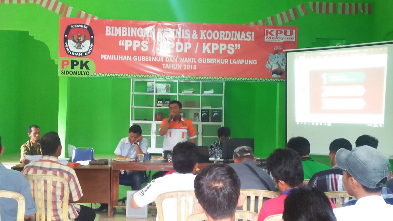 50 Orang Ikuti Bimtek PPDP dalam Pemilihan Gubernur dan Wakil Gubernur Provinsi Lampung tahun 2018.