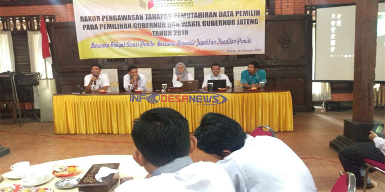 Tahap Mutarlih Pilgub, Panwas Blora Siap Mengawasi