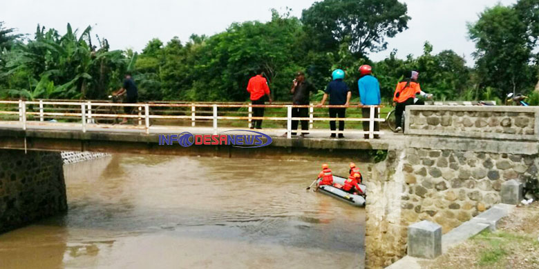 Koramil Balong Bantu Pencarian Korban Tenggelam Di Sungai Genting