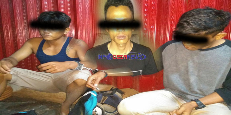 Tiga Pemuda Di Ringkus Jajaran Polsek Sidomulyo Kedapatan Membawa Sabu Sabu