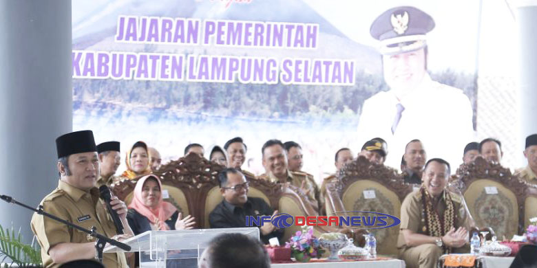 M. Ridho Ficardo Gubernur Lampung Di Puji Bupati Lampung Selatan Dr.H.Zainudin Hasan