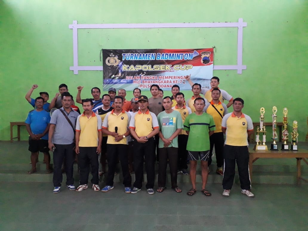 HUT Bhayangkara 72 Polsek Todanan Gelar Kapolsek Cup II