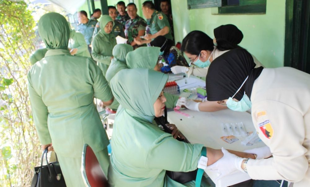 Cegah penyakit Hepatitis, Anggota Kodim 0808/Blitar laksanakan penyuluhan dan vaksin Hepatitis