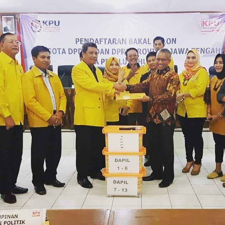 Golkar Jateng resmi Daftarkan Caleg