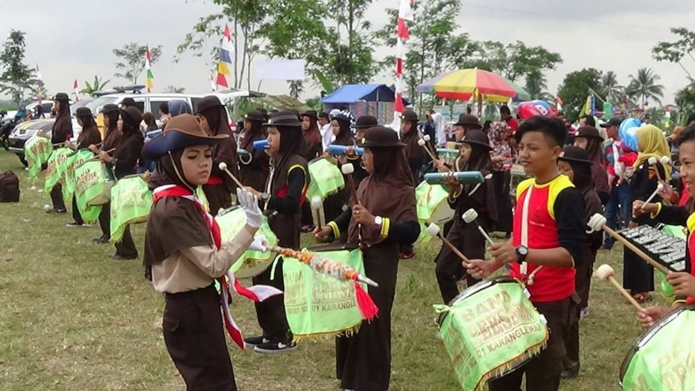 Dewan Penggalang MTs Maarif 1 Karanglewas Ramaikan BBGRM