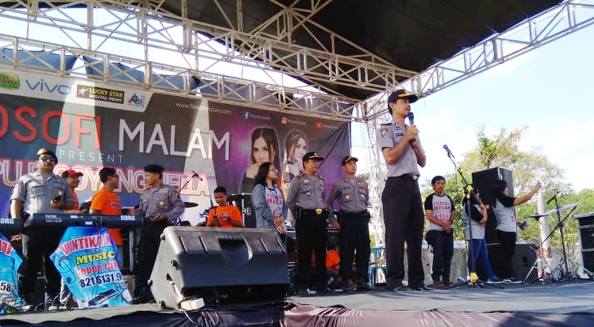 Konser Dangdut Nella Kharisma Di Stadion Ronggolawe Cepu Di Jaga Ketat Polres Blora