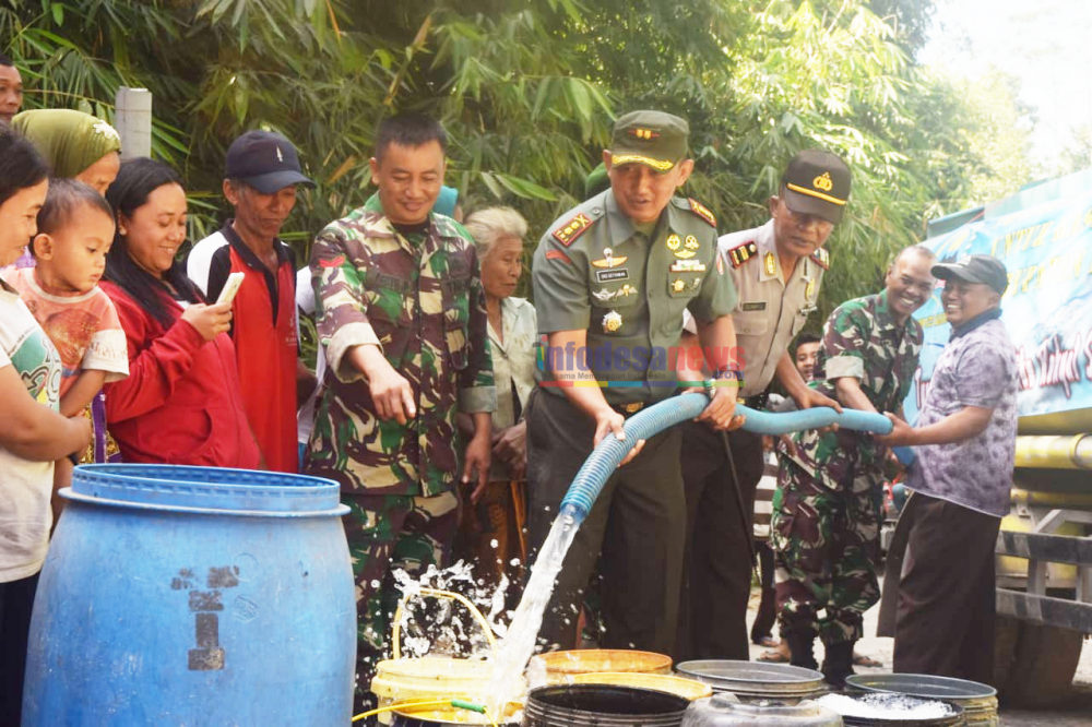 Dandim Klaten Peduli Warga Yang kekurangan Air bersih