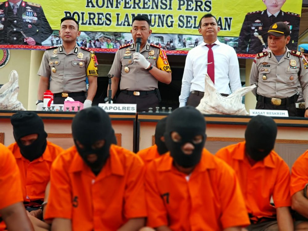 Sebelas Orang Pencuri Matrial JTTS di Ciduk Polisi