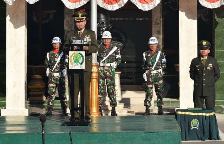 KOREM DSJ Gelar Upacara Peringatan  Hut Kemerdekaan Ke-73 Republik Indonesia