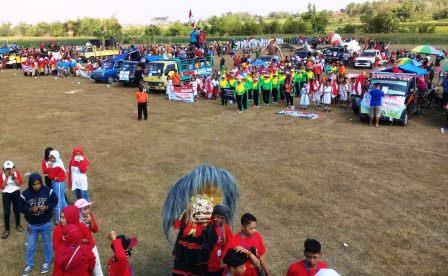 Pawai Pembangunan Desa Ngumbul Sedot Ribuan Peserta