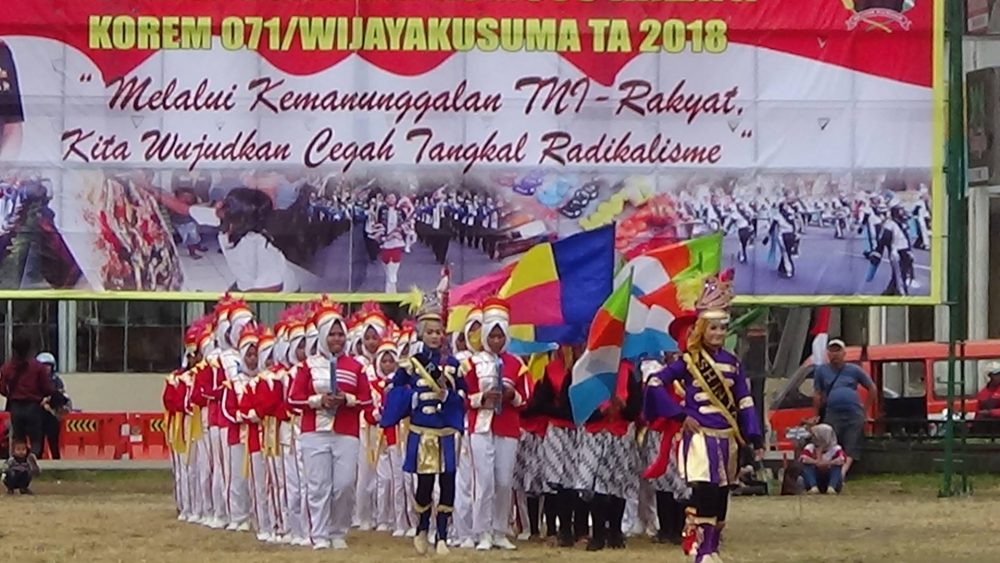 Korem 071/Wijayakusuma Gelar Lomba Marchingband dan Melukis