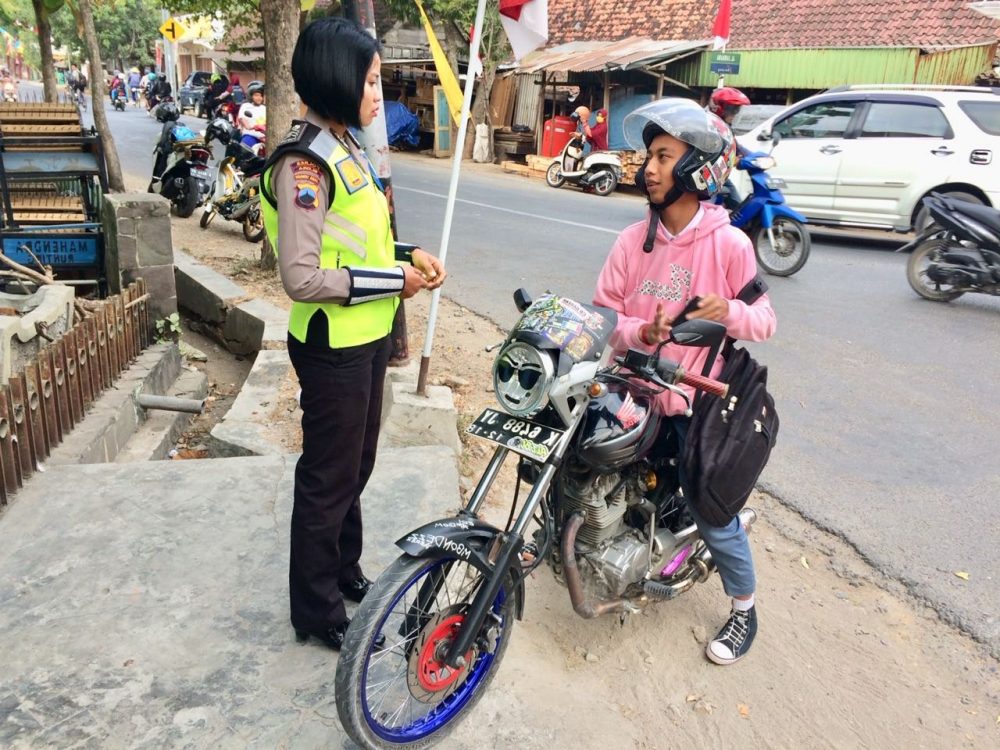 Sat Lantas Polres Blora Tindak Pengendara Yang Modifikasi Kendraan Tanpa Perhatikan Keselamatan