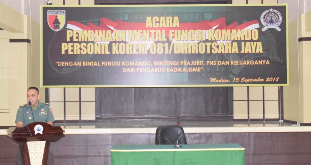 Pasiintel Rem 081/DSJ : Radikalisme Musuh Utama Bangsa dan Bertentangan Dengan Ideologi Pancasila