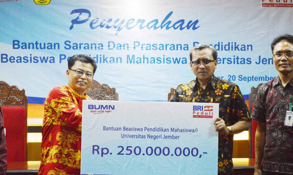 UNEJ Terima Dana Bantuan 0,5 M  Dari Program CSR BRI