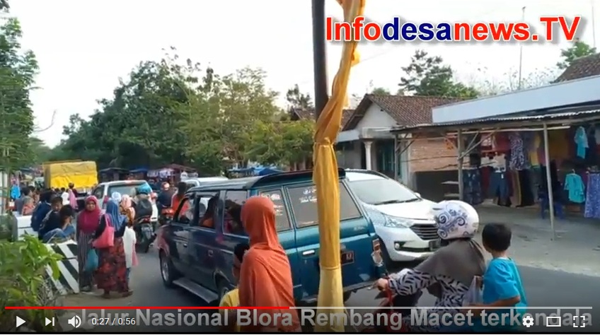 Jalan Nasional Rembang Blora Macet