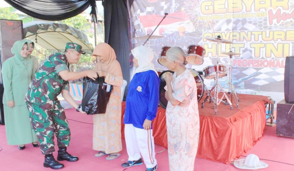 Kodim Blitar Gelar Trail Adventure Dan Baksos Dalam Peringati HUT Ke 73 TNI
