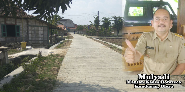 Pembanguan Desa Rampung Mulyadi, S.E Maju Caleg 2019