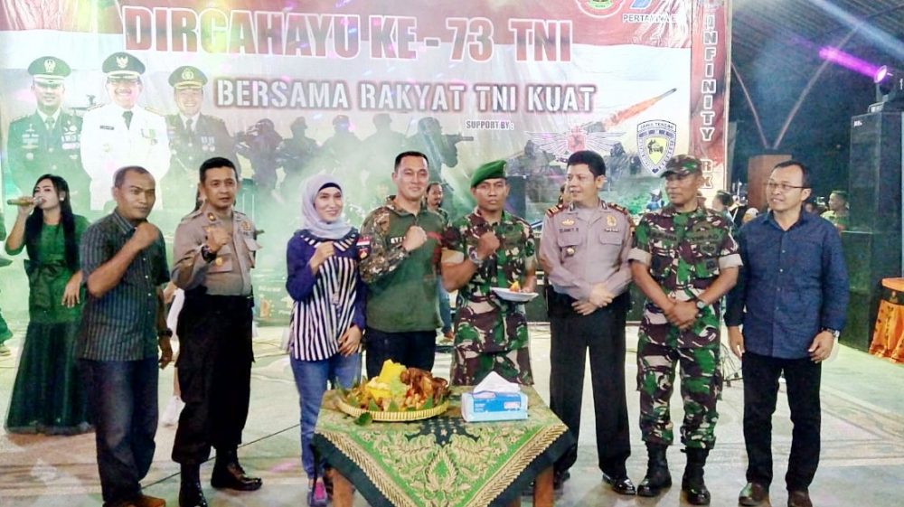 Meriahnya Panggung Prajurit Dalam Rangka HUT ke 73 TNI di Taman Tukbungung Cepu
