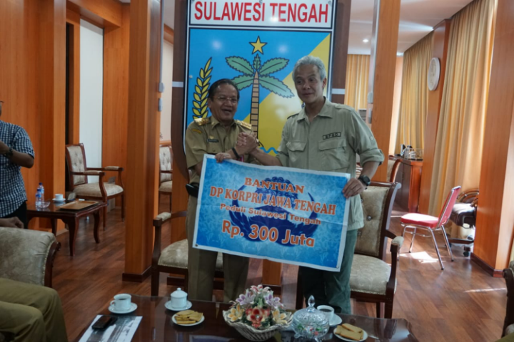 Gubernur Sulteng: Terima Kasih Dukungan dan Bantuan Warga Jawa Tengah