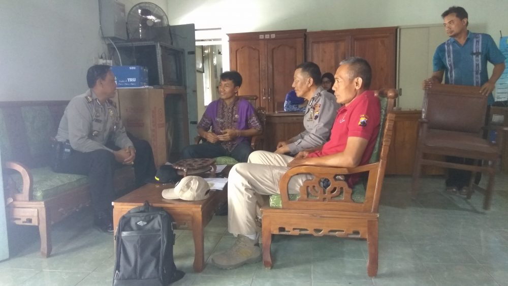 Koordonasi Polsek Ngawen bersama Kades Trembulrejo
