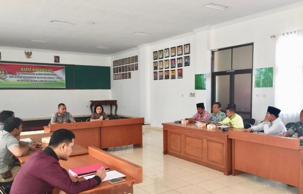 Kejari Lamsel Bersama Tim Pakem Gelar Rakor