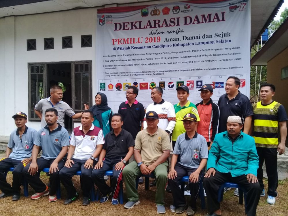 Kecamatan Candipuro Gelar Deklarasi Damai Pemilu 2019