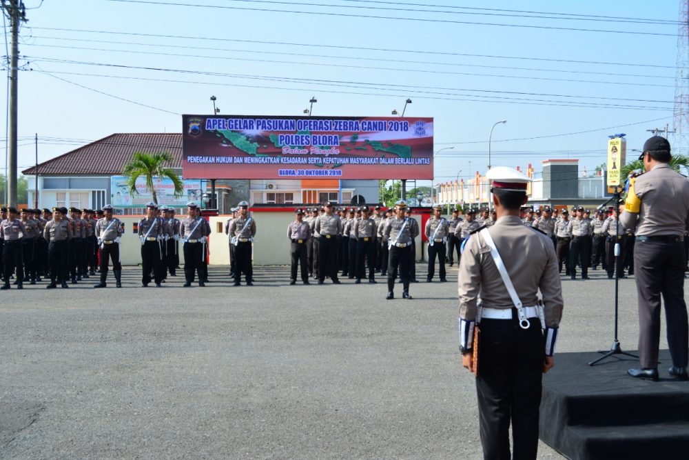 Apel Gelar Pasukan Operasi Zebra Candi 2018
