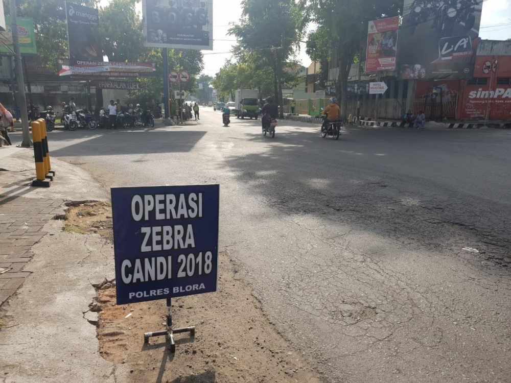 Lima Hari Operasi Zebra Candi 2018 Polres Blora, Ratusan Pengendara Terjaring Razia