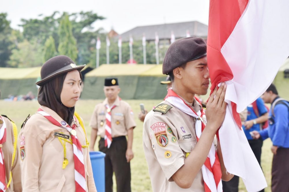 Ratusan Saka Wira Kartika Di Kukuhkan Dandim Demak