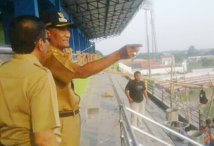 Angin Rubuhkan Atap Stadion Wergu Wetan Kudus
