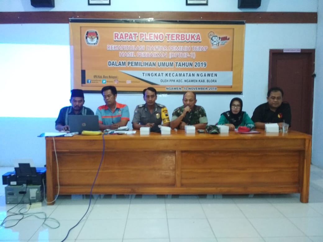 PPK Kecamatan Ngawen Gelar Rapat Pleno DPTHP