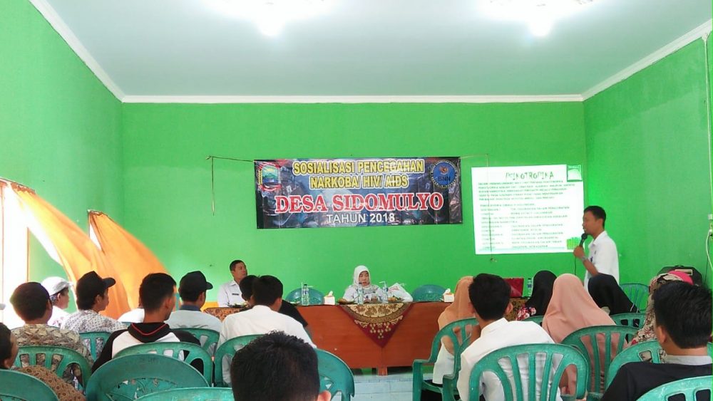 Kades Sidomulyo Mengajak Masarakatnya Perangi Narkoba