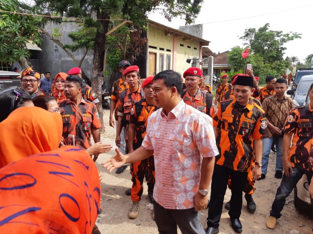 Ketua MPW PP Provinsi Lampung Rycko Menoza Dan Ketua MPC PP Lampung Selatan  M. Akyas Sapa Kadernya