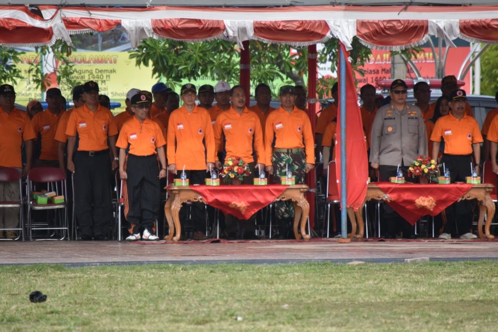 Kodim Demak Ikuti Apel Siaga Darurat Banjir Musim Penghujan Tahun
