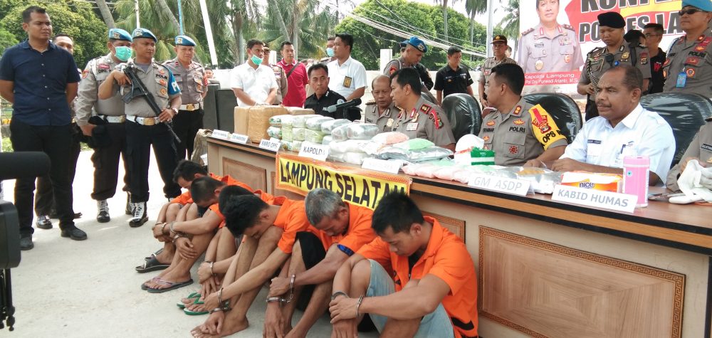 Puluhan Ribu Butir Ekstasi Dan Puluhan Kilo Sabu Diamankan Jajaran Polres Lampung Selatan