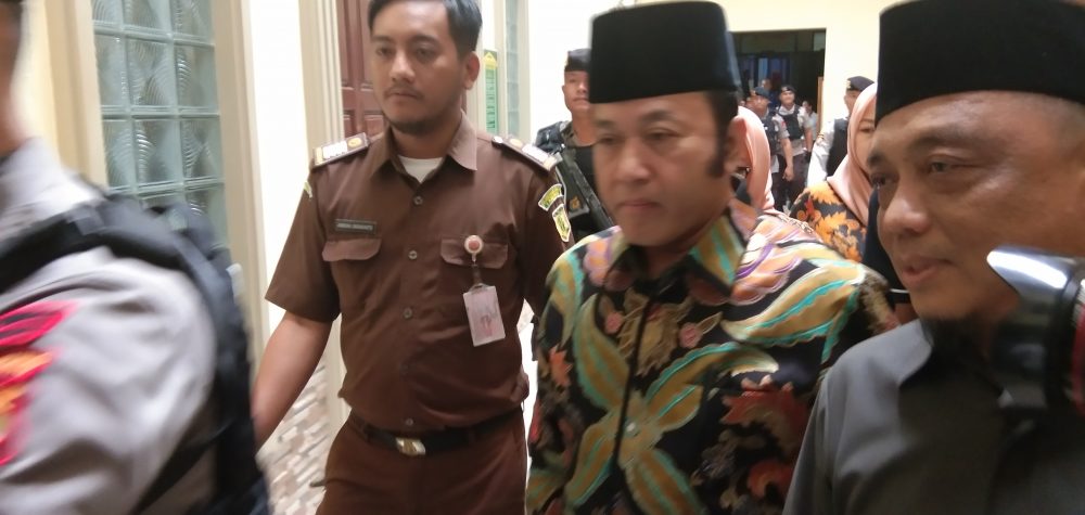 Zainudin Jalani Sidang Perdana Di PN Tanjung Karang Bandar Lampung