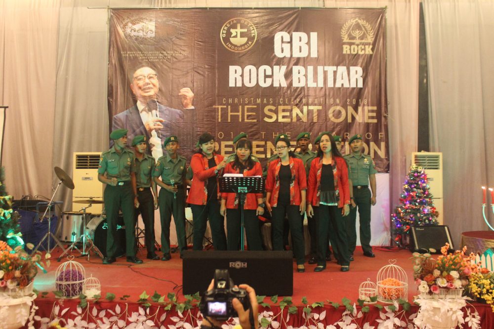 Umat Kristen Yonif 511/DY Rayakan Natal Bersama Masyarakat Kota Blitar
