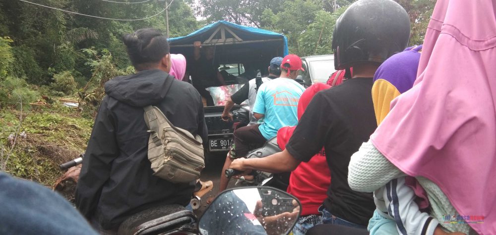 Mulai Besok Jalan Menuju Pesisir Lokasi Bencana Akan Diberlakukan Satu Lajur