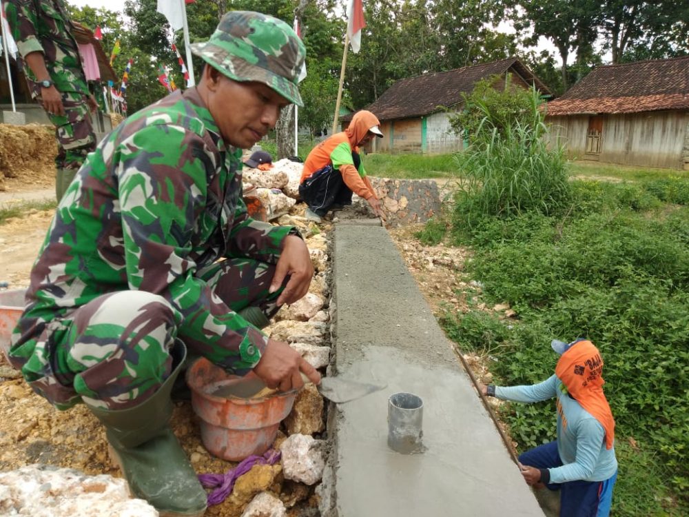 Sebagian Pembaangunan “Talud TMMD” Sudah Memasuki Tahap finishing