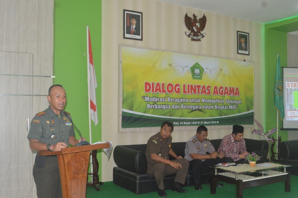 Dandim 0718/Pati Hadiri Dialog Lintas Agama Kab Pati