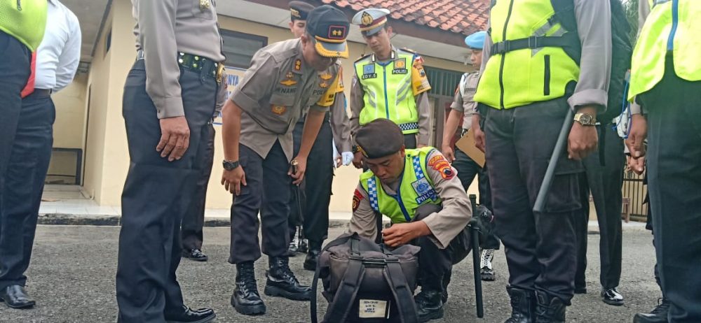 Personil Polres Blora Siap Amankan Pemilu 2019 Di TPS.