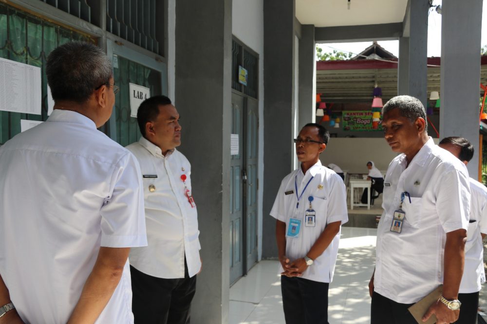 Wakil Bupati Blora, H. Arief Rohman M.Si Minitoring Pelaksanaan Ujian Nasional