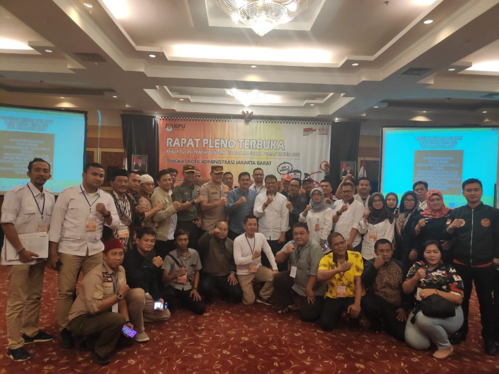 Penghitungan Perolehan suara 2019 dijakarta Barat Resmi Ditutup, Penghitungan Suara Berjalan Aman Tertib Dan Tanpa Ada Kecurangan
