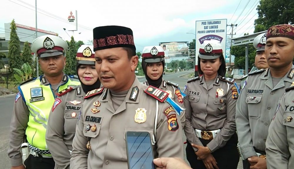 Jelang Mudik Lebaran Satlantas Polres Lamsel Antisipasi Rawan Kecelakaan