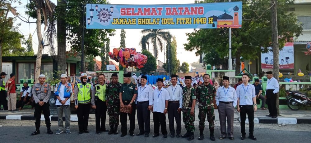Polres Blora Amankan Sholat Idul Fitri 1440 H, Di Bantu Badan Musyawarah Gereja