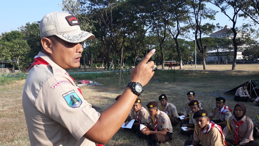 Latih Kemandirian, Saka Wira Kartika Kodim Ponorogo Gelar Kemah