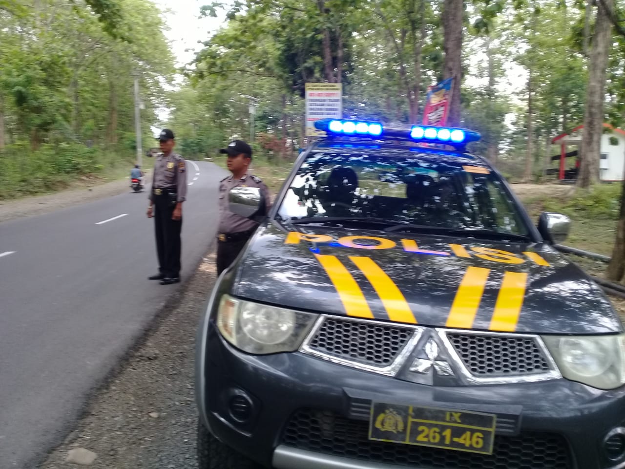 Antisipasi Curkaja Dan Karhutla Polsek Sambong Polres Blora Patroli Hutan.