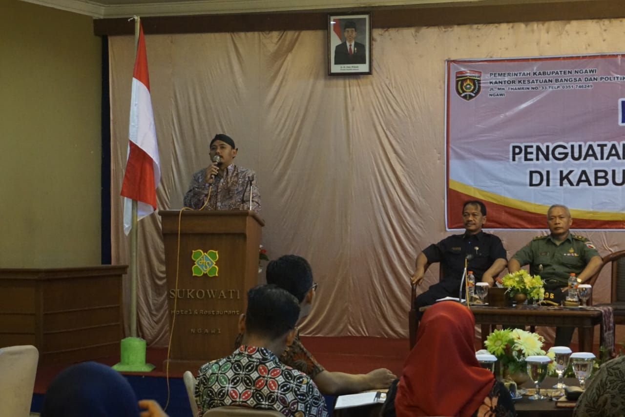 Kasdim Ngawi Bersama Danramil Dan Danpos Jajaran Hadiri Rakor Penguatan Pengawasan Orang Asing